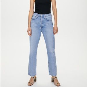 Agolde 90's Mid Rise Loose Fit Jeans in Snapshot